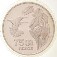 Kolumbia 1978. 750P Ag "Barnahasú amazília" T:PP
Colombia 1978. 750 Pesos Ag "Chestn...