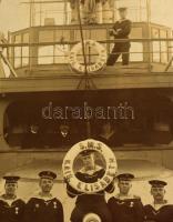 1908 Az S.M.S. Kaiserin Elisabeth osztrák-magyar csatahajó magyar legénységét ábrázoló ritka felvéte...