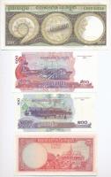 Kambodzsa 1957-1975. 100R + 1962-1975. 10R + 2001. 100R + 2004. 500R T:I-
Cambodia 1957-1975. 100 R...