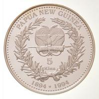 Pápua Új-Guinea 1994. 5K Ag "Raggi-paradicsommadár" T:PP kis patina
Papua New Guinea 1994...