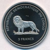 Kongói Demokratikus Köztársaság 2003. 5Fr Cu-Ni "Vadvédelem - Álcserepesteknős" hologramos...