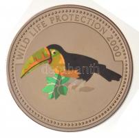 Kongói Demokratikus Köztársaság 2002. 5Fr Cu-Ni Vadvédelem - Tukán hologramos forgalmi emlékpénz T:1 Congo Democratic Republic 2002. 5 Francs Cu-Ni Wild Life Protection - Toucan commemorative coin with hologram C:UNC  Krause KM#41