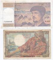 Franciaország 1943. 20Fr + 1997. 20Fr T:III France 1943. 20 Francs + 1997. 20 Francs C:F