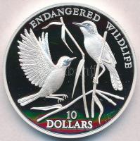 Nauru 1993. 10$ Ag "Verébalkatúak" T:PP Nauru 1993. 10 Dollars Ag "Songbirds" C:PP Krause KM#5