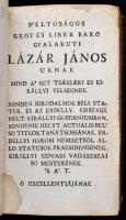 Mátyus István: Diaetetica, az az a jó egeszség meg-tartásának modját, fundamentumoson elö-ado könyv,...