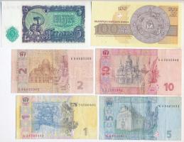 Vegyes: Bulgária 1951. 5L + 1993. 100L + Ukrajna 2005. 2H + 5H + 2006. 1H + 10H T:I,III
Mixed: Bulg...