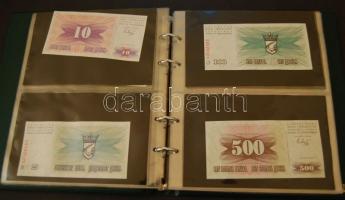 Vegyes papírpénz tétel, 110db, egész világ, régi és új, benne szükségpénz, magyar T:I,II,III,IV 26db...