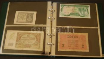 Vegyes papírpénz tétel, 110db, egész világ, régi és új, benne szükségpénz, magyar T:I,II,III,IV 26db...