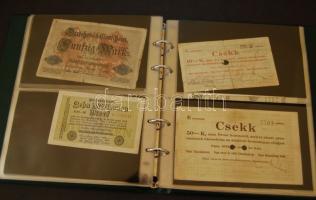 Vegyes papírpénz tétel, 110db, egész világ, régi és új, benne szükségpénz, magyar T:I,II,III,IV 26db...