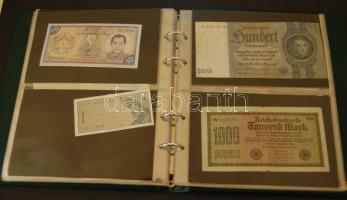 Vegyes papírpénz tétel, 110db, egész világ, régi és új, benne szükségpénz, magyar T:I,II,III,IV 26db...