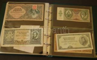 Vegyes papírpénz tétel, 110db, egész világ, régi és új, benne szükségpénz, magyar T:I,II,III,IV 26db...