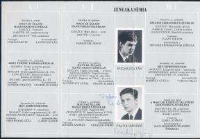 Ferencsik János karmester, Yehudi Menuhin hegedűművész, David Ojsztrah hegedűművész, André Watts zon...