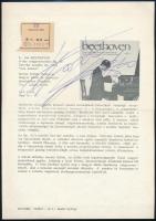 1974 Kocsis Zoltán zongoraművész aláírása egy nyomtatványon