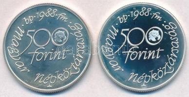 1988. 500Ft Ag "Világ vadvédelmi alap" (2xklf) T:1-(PP),BU
Adamo EM100