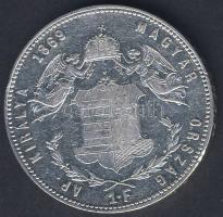 1869KB 1Ft Ag "Angyalos" T:2/3+ kis ph.