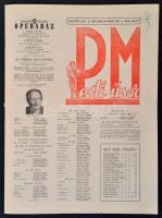 1971-1972 Pesti Műsor 12 száma, opera, színház és mozi műsorral, bennük 31 db aláírással, közte Meli...