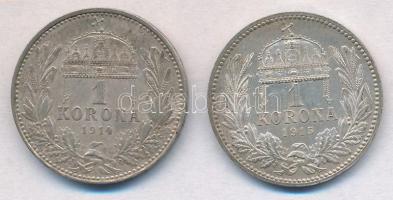 1914KB-1915KB 1K Ag "Ferenc József" (2x) T:1-
Adamo K5.1