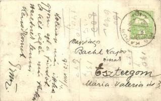 1913 Vízakna, Salzburg, Ocna Sibiului; Fürdőzők csoportképe / bathing people group photo (EK)