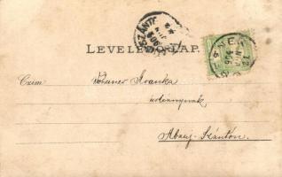 1904 Csetnek, Stítnik; Evangélikus templom belső / church interior - 2 db fotólap / 2 photo postcard...