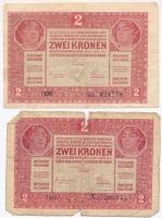 1917. 2K (2x) mindkettő sorozatszám 7000 felett T:III,IV Adamo K6
