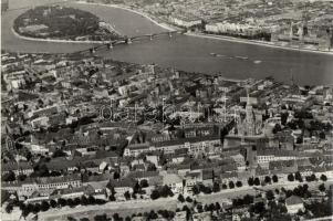 Budapest - 7 db modern légifelvétel képeslap / 7 modern aerial view postcards