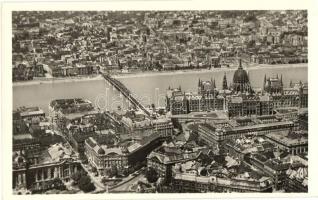Budapest - 7 db modern légifelvétel képeslap / 7 modern aerial view postcards