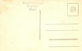 Kecel - 2 db fotó képeslap: leventék csoportképe, szent misszió