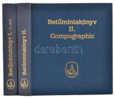 Betűmintakönyv I-II. kötet. Compugraphic. Bp.,én.,Athenaeum, 440+408 p. Kiadói egészvászon-kötés. Három kötetben teljes.