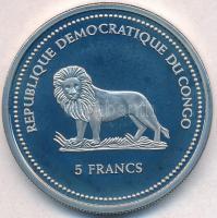 Kongói Demokratikus Köztársaság 2004. 5Fr Cu-Ni "Vadvédelem - Kvézál" hologramos forgalmi ...