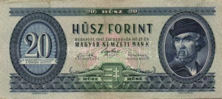 1947. 20Ft T:II/III+