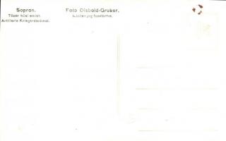 Sopron, Első világháborús tüzér hősi emlék / Artillerie Kriegerdenkmal. Diebold-Gruber photo