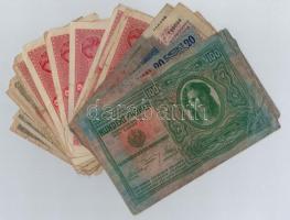37db-os vegyes magyar korona bankjegy tétel T:III,III-,IV