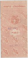 Budapest 1945. "Bánhegyi Ágoston vaskereskedő" 5P T:I érvénytelenítve