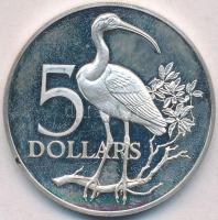 Trinidad és Tobago 1973. 5$ Ag Skarlátbatla T:2(PP) Trinidad and Tobago 1973. 5 Dollars Ag Scarlet Ibis C:XF(PP) Krause KM#8