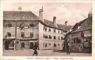 Sopron, Festetics major, Czigány Vendel, Köninger L. üzletei (EK)