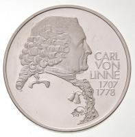 Svédország 1995. 20 ECU Ag "Carl Von Linne" T:PP ujjlenyomat Sweden 1995. 20 ECU Ag "Carl Von Linne" C:PP fingerprint