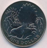 Új-Zéland 1980. 1$ Cu-Ni Legyezőfarkú T:BU New Zealand 1980.1 Dollar Cu-Ni Fantail bird C:BU Krause KM#49