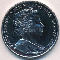 Déli-Georgia és Déli-Sandwich-szigetek 2006. 2Ł Cu-Ni "Szürlefejű albatrosz" T:1-
South G...