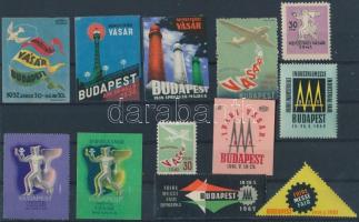 1937-1962 A Budapesti Ipari Vásárokról készült reklámkiadványok (12 db)