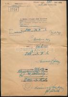 1944 Kozma György olajkereskedelmi műszaki vállalat által a 20. Gyaloghadosztály Műhelyszázad Paranc...