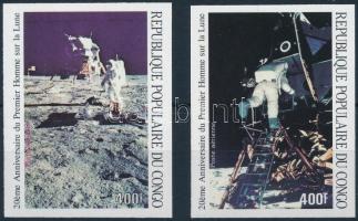 First man on the Moon imperforated set, 20 éve járt az első ember a Holdon vágott sor