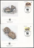 WWF Greek turtle set 4 FDC WWF: Görög teknős sor 4 db FDC-n