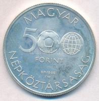 1986. 500Ft Ag "Labdarúgó Világbajnokság - Mexikó 1986 - Focisták" T:BU Adamo EM95