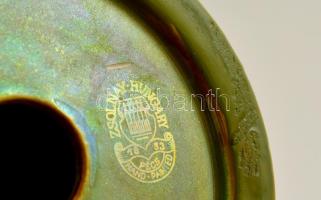 Zsolnay eozin mázas minaret, apró karcolásokkal, jelzett, m: 13,5 cm