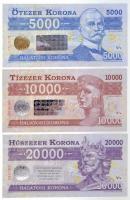 2012. 500K "Balatoni Korona" helyi pénz, "000000" sorszámmal, "MINTA" ...