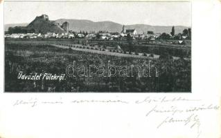 1903 Fülek, Filakovo; vár / Filakovsky hrad / castle (kopott sarkak / worn corners)