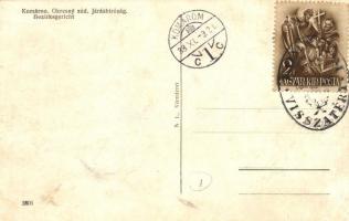 Komárom, Komárno; Okresny súd. / Járásbíróság, automobil / court, automobile + 1938 Komárom visszaté...