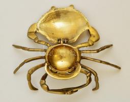 Réz rák, kihajtható tetejű, pótolt szeggel, jó állapotban, 18x11 cm