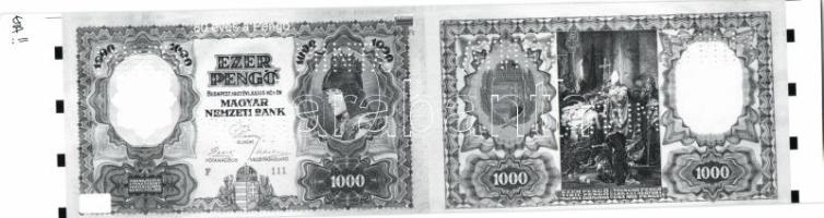 2006. 80 éves a Pengő emlékív színes és fekete-fehér cromalin pár