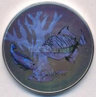 Sao Tomé és Principé 1998. 1000D Cu-Ni "Halak" hologramos emlékérme T:BU  Sao Tomé and Principe 1998. 1000 Dobras Cu-Ni "Fish" holographic commemorative coin C:BU Krause KM#81